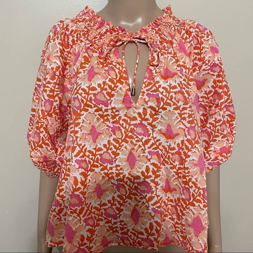 Free People Willow Printed Blouse Size XSmall​ - Picture 7 of 10